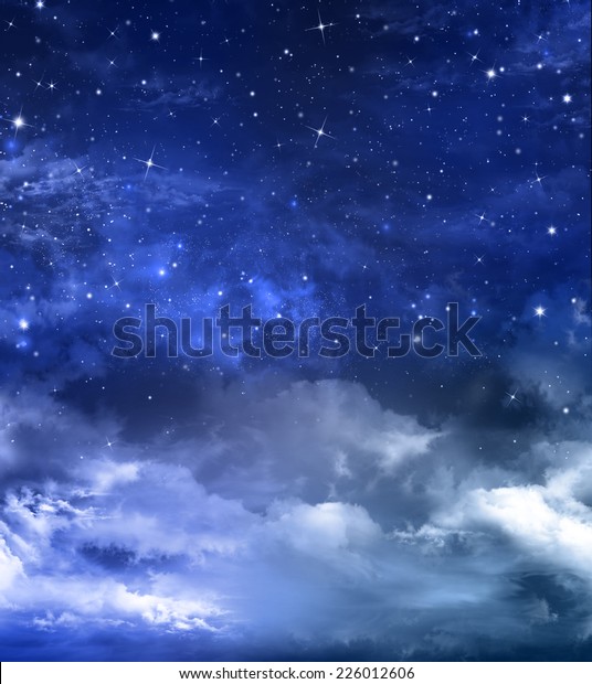夜空の美しい背景 のイラスト素材