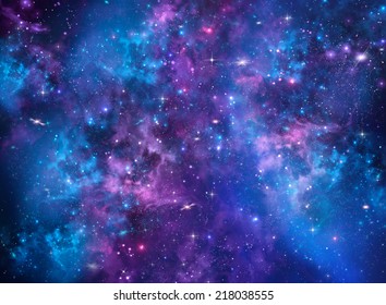 Beautiful Background Of The Night Sky With Stars