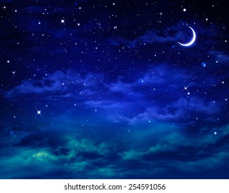 Beautiful Background Night Sky Stars Stock Illustration 213384010
