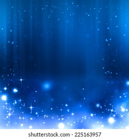 Beautiful Blue Christmas Background