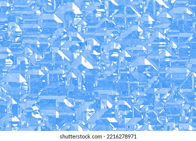 Beautiful Blue Electronic Crystal Template Cg Texture Or Background Illustration