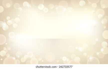 Beautiful bokeh background in a champagne color.