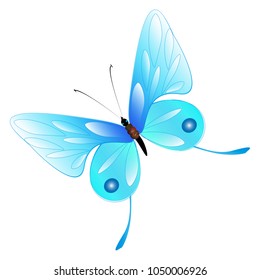 Vector Llustrace Dragonfly On White Background Stock Vector (Royalty ...