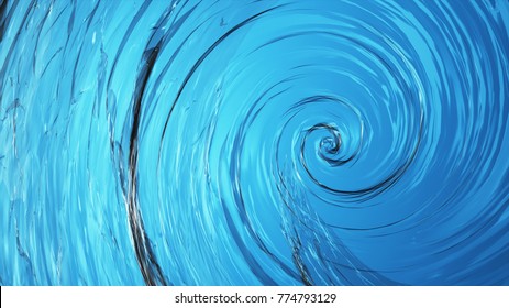 Beautiful clear water swirl ,whirl or spinning background. 
