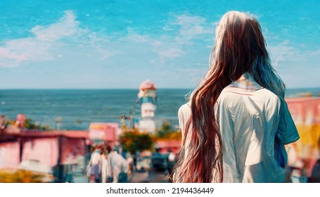 2 742件の 女性 海 後ろ姿 の画像 写真素材 ベクター画像 Shutterstock
