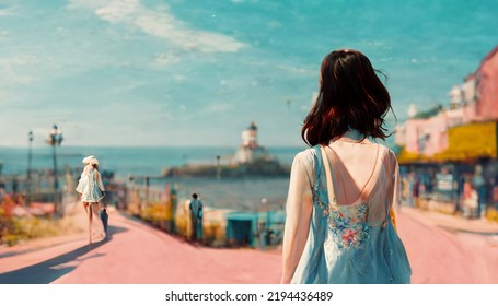 2 742件の 女性 海 後ろ姿 の画像 写真素材 ベクター画像 Shutterstock