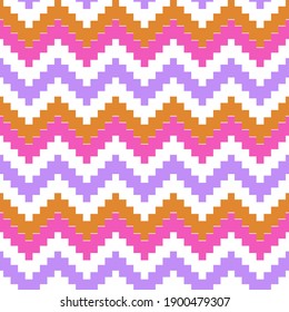 Beautiful colorful zig zag pattern