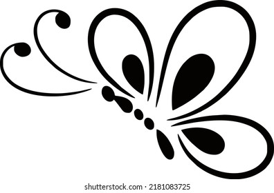 beautiful   cool butterfly shadow symbol