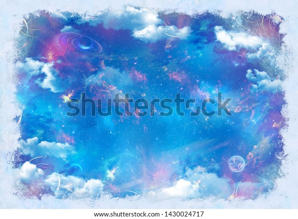Beautiful Cosmic Ceiling Night Sky Royalty Free Stock Image