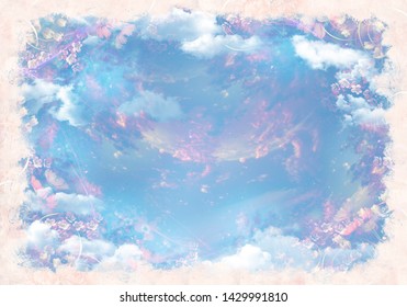 Ceiling Sky Flowers Images Stock Photos Vectors Shutterstock
