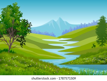 Beautiful Designed Background Nature Stock Illustration 1787571509 ...