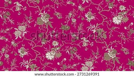 beautiful digital colourful border pattern illustration seamless fabrics art vintage baroque border allover design geometrical textile painting background texture chunri ajrac mother collection digita