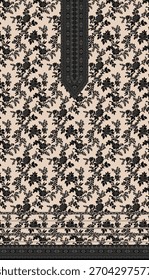 beautiful digital printed front, back , saleave dupatta textile print

