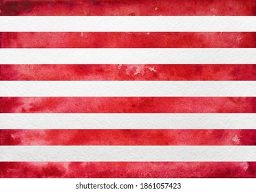 Beautiful Drawing Of The American Flag And Patterns. Closeup, No People, Textured Surface. Congratulations For Family, Relatives, Friends And Colleagues