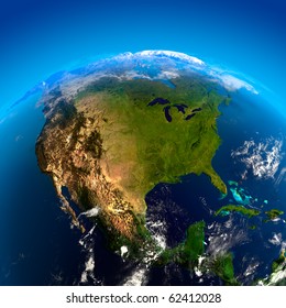Beautiful Earth - North America from space