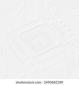 Beautiful embossed surface on a white paper.