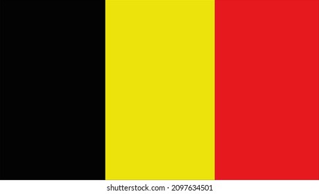 The beautiful flag of Belgium
