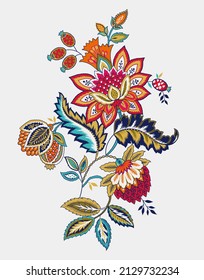 A beautiful floral illustration of  flowers