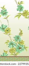 beautiful flower bunch Pattern Background