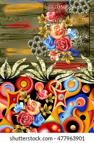 Beautiful Flowers with Background 