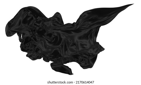 Beautiful Flowing Cloth Flying Wind White Stock Illustration 2170614047 ...