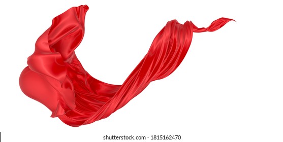 Smooth Elegant Red Satin Cloth Isolated Stock Photo (Edit Now) 508542982