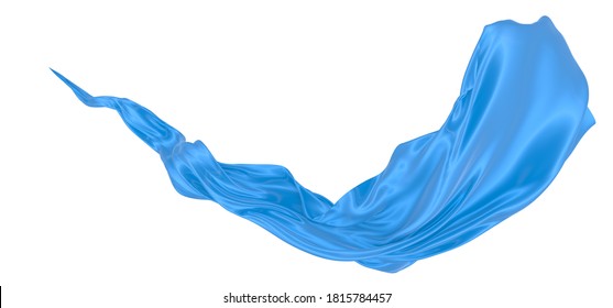 Beautiful Flowing Fabric Flying Wind Blue Stock Illustration 1815784457