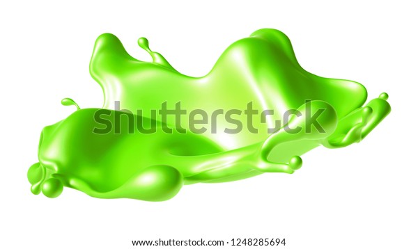 Beautiful Green Paint Splash 3d Illustration Stock Illustration Beautiful Green Paint Splash 3d Illustration Stock Illustration