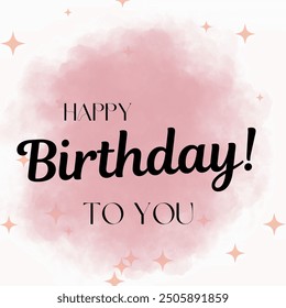 Beautiful Happy Birthday text design| Happy Birthday cursive text design | Beautiful Happy Birthday greeting card design | Happy Birthday vector - Powered by Shutterstock