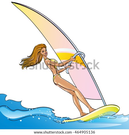 Similar – Image, Stock Photo Surfer woman Beach Ocean