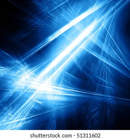 Beautiful Ice Blue Fractal Background