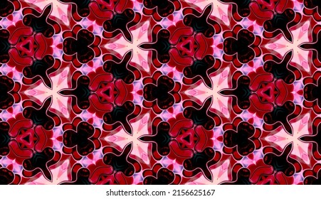 Beautiful Kaleidoscope Seamless Plastic Like Background Texture Suitable For Table Cloth, Curtain And Textile Printing And Background For Your Art Works.