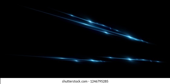 Beautiful light flares. Glowing streaks dark background. Luminous abstract sparkling lined background. 
Light effect wallpaper. Elegant style.  Сoncert light