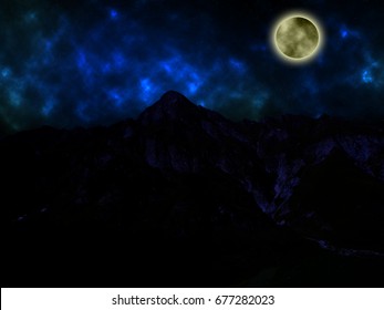 Beautiful Moon At Night Kin