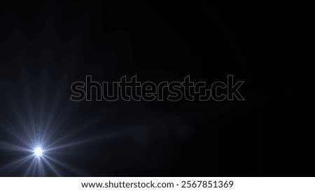 Beautiful moving flashlight. Bright rays on the background for awards, Luxury, advertisements, and film. Abstract flashlight LOOP. Camera flashes of photographers on a black background.