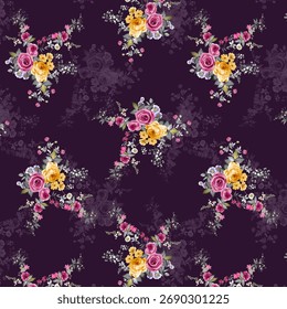 a beautiful and multi color flower pattern and flower allover desing
