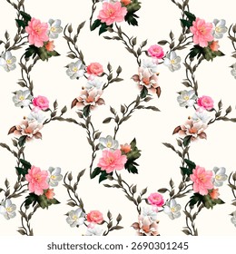 a beautiful and multi color flower pattern and flower allover desing