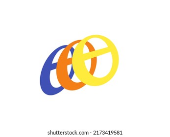 Beautiful Multi Color Logo And White Background 