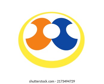 Beautiful Multi Color Logo And White Background 