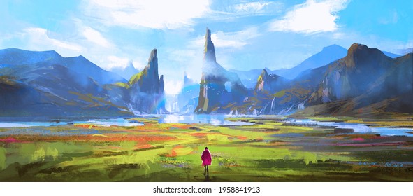 Beautiful natural environment, digital painting. - Powered by Shutterstock