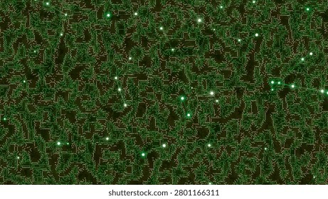 A beautiful night sky filled with shining stars and a dark landscape scene