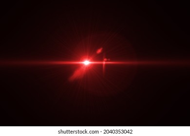 Beautiful Optical Lens Flare Effect On Black Blackground