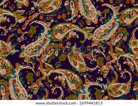 beautiful paisley pattern in the background, beautiful paisley pattern in the background