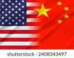beautiful picture of china and unitedstates flags