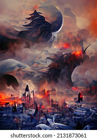 Beautiful Picture End World City On Stock Illustration 2131873061 