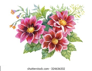 Flowers Carry Scent Spring Leaves Flowers Stock Illustration 1624987780 ...