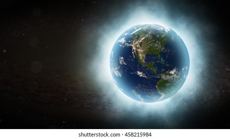 High Resolution Planet Earth View World Stock Illustration 276228476