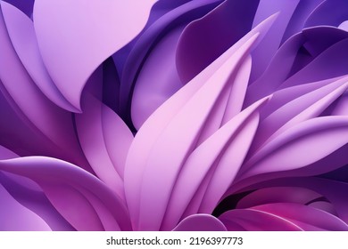 Beautiful Purple Floral Background, Abstract Nature Wallpaper, Zen Spa Aromatherapy Massage, 3d Render, 3d Illustration