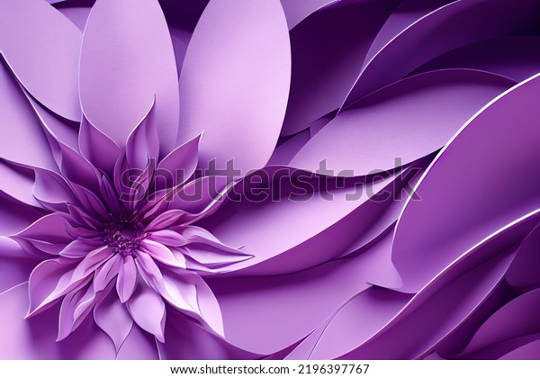 beautiful purple floral background, abstract nature wallpaper, zen spa aromatherapy massage, 3d render, 3d illustration
