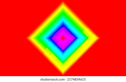 Beautiful Rainbow Triangle Background Image